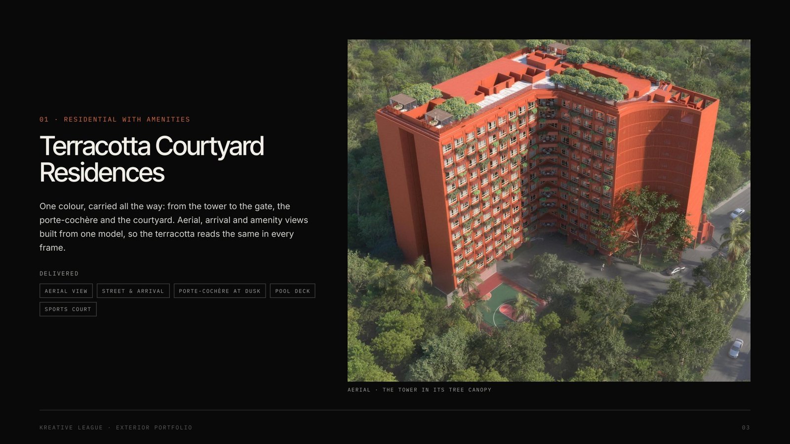 01 Terracotta Courtyard Residences - aerial view