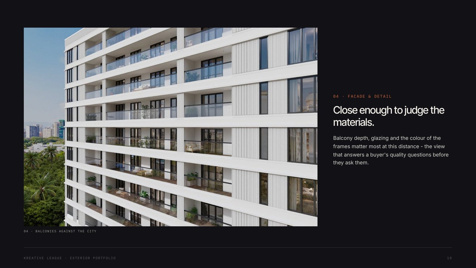 04 High-rise residential - facade and detail